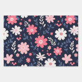 Elegante Blume Geschenkpapier Set (Vorderseite 2)