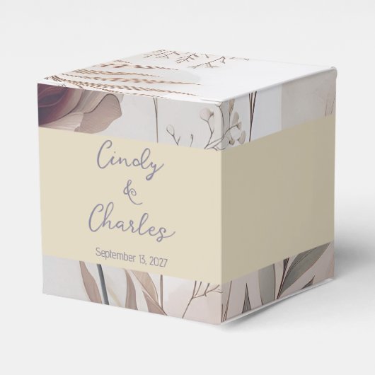 Elegante Blume Geschenkschachtel (Vorderseite)