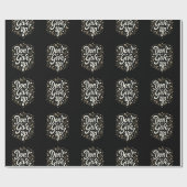 Elegante Blume "Gib nicht auf!" Motivierend Geschenkpapier (Flach)