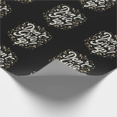 Elegante Blume "Gib nicht auf!" Motivierend Geschenkpapier (Ecke)