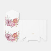 Elegante Blume & Gold Gastgeschenk Hochzeit Geschenkschachtel (Ungefaltet)