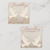 Elegante Blume Herzlichen Glückwunsch Hochzeitskar Mitteilungskarte (Vorne/Hinten)