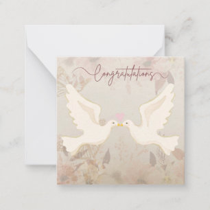 Elegante Blume Herzlichen Glückwunsch Hochzeitskar Mitteilungskarte