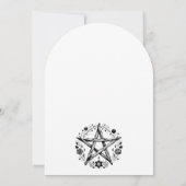 Elegante Blume Hochzeit Einladung (Rückseite)