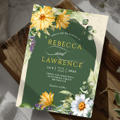 Elegante Blume Hochzeit Einladung