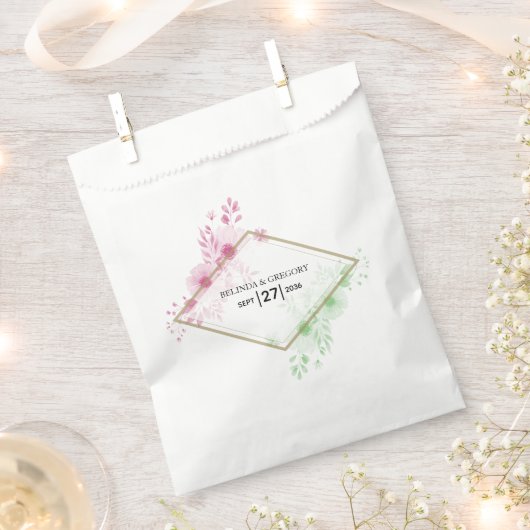 Elegante Blume Hochzeit Geschenktütchen (Ausgeschnitten)