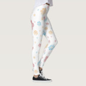 Elegante Blume im Blumengewässer Leggings (Rechts)