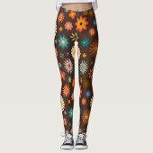 Elegante Blume im Blumenwald Leggings (Vorderseite)