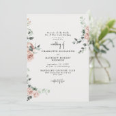 Elegante Blume im Frühjahr II Einladung (Stehend Vorderseite)