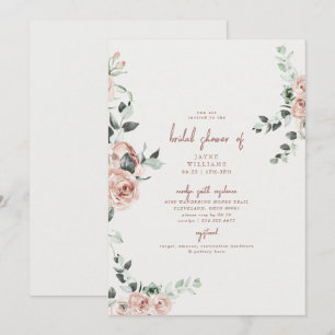 Elegante Blume im Spring Bridal Duschbad Einladung