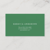 Elegante Blume Imitate Gold Glitzer Florist Visitenkarte (Rückseite)