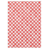 Elegante Blume in Weiß und Rot, Muster Xmas Tischdecke (Vorderseite)