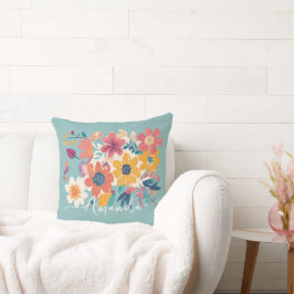 Elegante Blume-Kissen Kissen