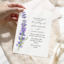 Elegante Blume Lavender Wedding