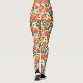 Elegante Blume Leggings (Rückseite)