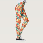 Elegante Blume Leggings (Rechts)