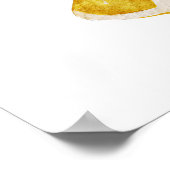 Elegante Blume Lemon Brautparty Poster (Ecke)