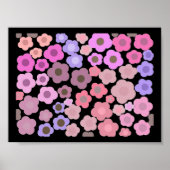 Elegante Blume Mirage Poster (Vorne)