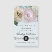 Elegante Blume mit blühenden Pastellfarben Pink Bl Magnetkarte (Vorderseite)