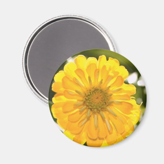 Elegante Blume mit Blumen Magnet (Vorderseite/Rückseite)