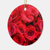 Elegante Blume mit Blumen Rote Rose Rose Garten Keramikornament (Links)