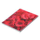 Elegante Blume mit Blumen Rote Rose Rose Garten Notizblock (Rotiert)