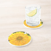 Elegante Blume mit Blumen Untersetzer (Seite)