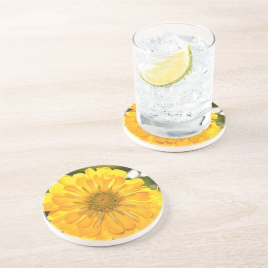 Elegante Blume mit Blumen Untersetzer (Seite)