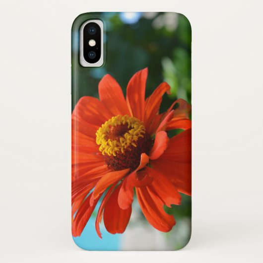 Elegante Blume mit Orangenblumen Case-Mate iPhone Hülle (Rückseite)