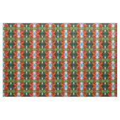 Elegante Blume mit Orangenblumen Stoff (Yard (91,4 cm))