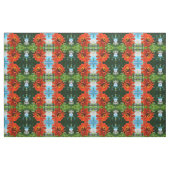 Elegante Blume mit Orangenblumen Stoff (Fat Quarter (45,7 x 55,9 cm))