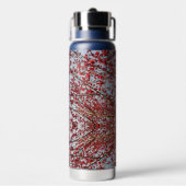 Elegante Blume Muster Blossom Trinkflasche (Hinten)