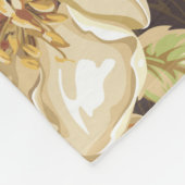 Elegante Blume nahtloses Muster Fleecedecke (Ecke)