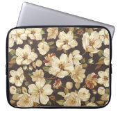 Elegante Blume nahtloses Muster Laptopschutzhülle (Vorderseite)