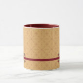 Elegante Blume Ornamente Tasse (Zentrum)