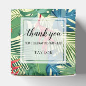 Elegante Blume Palms Monstera Geschenkschachtel (Oben)