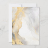 Elegante Blume Peony Gray Black Wedding Save The Date (Rückseite)