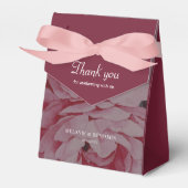 Elegante Blume Personalisiert Wedding Danke Geschenkschachtel (Vorderseite)