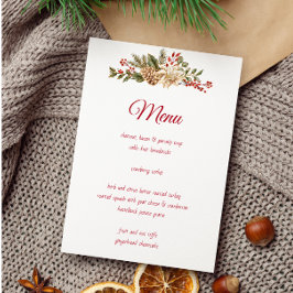 Elegante Blume Pines Menükarte