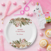 Elegante Blume Pines Pappteller (Party)