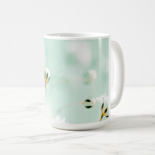 Elegante Blume Print Coffee Tasse (VorderseiteRechts)
