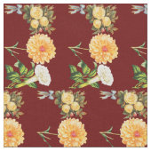 Elegante Blume Print Fabric Stoff (Nahaufnahme)