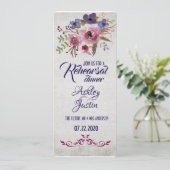 Elegante Blume Probe Abendessen Karten (Stehend Vorderseite)