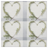 Elegante Blume rustikale Birkenrinde Gingham Stoff (Nahaufnahme)