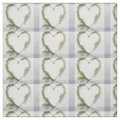 Elegante Blume rustikale Birkenrinde Gingham Stoff (Muster)