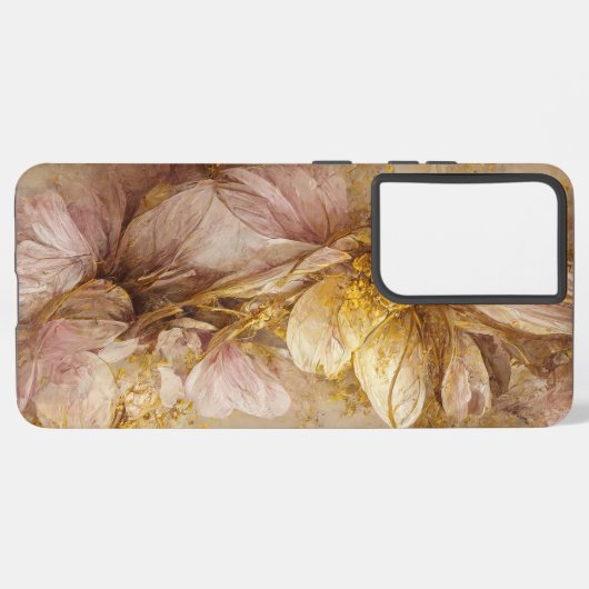 Elegante Blume Samsung Galaxy Hülle (Linke Seite)