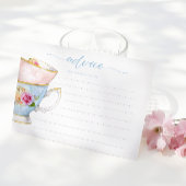 Elegante Blume Tea Bridal Brunch Adventure Card Einladung