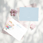 Elegante Blume Tea Bridal Brunch Adventure Card Einladung