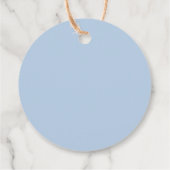 Elegante Blume Tea Bridal Brunch Geschenkanhänger (Rückseite)