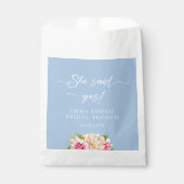 Elegante Blume Tea Bridal Brunch Geschenktütchen (Vorderseite)